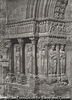 ARLES: Saint Trophime, detail du cote gauche du portail.
