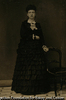 (Portrait of standing lady with black dress)
