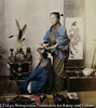 Japanese Woman dressing the hair