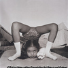 Contortionist with her puppy sweety