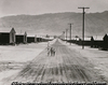 Street Scene Looking East Toward Into Mountains, Manzanar Relocation Center, Manzanar, California