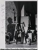Atelier de sculpture, Mougins, 1969. Présence/Absence. Vase à la fleur, bronz, 72 *44 *15 cm, Vallauris, 1953.
