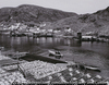 Newfoundlnad and Labrador: Petty Harhour - the harbour with cod drying flakes in foreground
