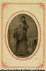 (Portrait of standing lady wearing a stole)