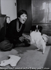 （愛犬のパンちゃんと 自宅にて）