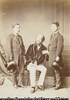Portrait of Kurimoto Joan and his sons taken in Paris during the Universal Exposition